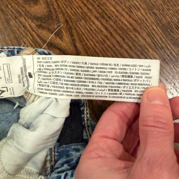 Abercrombie Kids High Rise Wide Leg Jeans Size 13/14 Blue - Picture 7 of 9